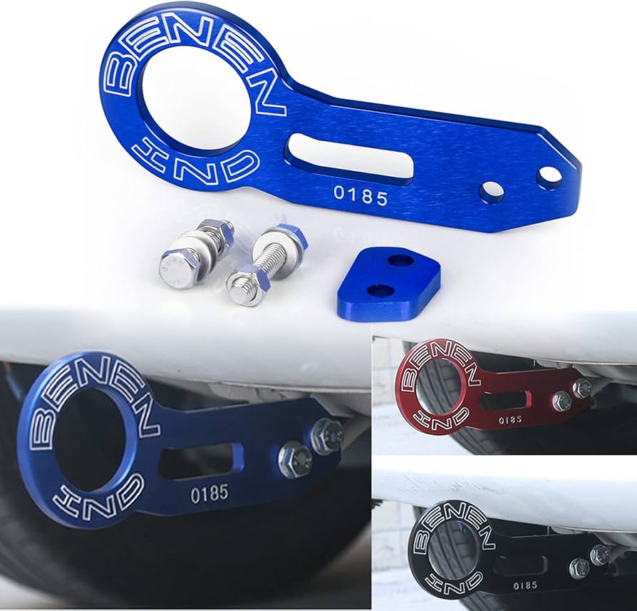 Password JDM Red Rear Tow Hook – Car Tow & Drift Decoration