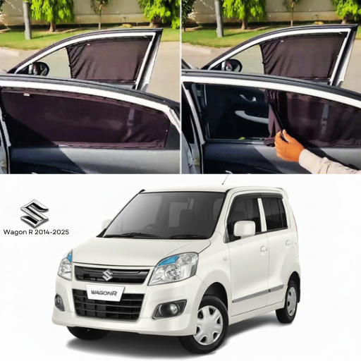 Suzuki Wagon R 2015–2026 Railing Curtains Premium Sunshade Window Curtain Set