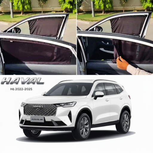Haval H6 2022–2026 Railing Curtains Premium Sunshade Window Curtain Set