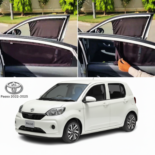 Toyota Passo 2012–2025 Railing Curtains Premium Sunshade Window Curtain Set