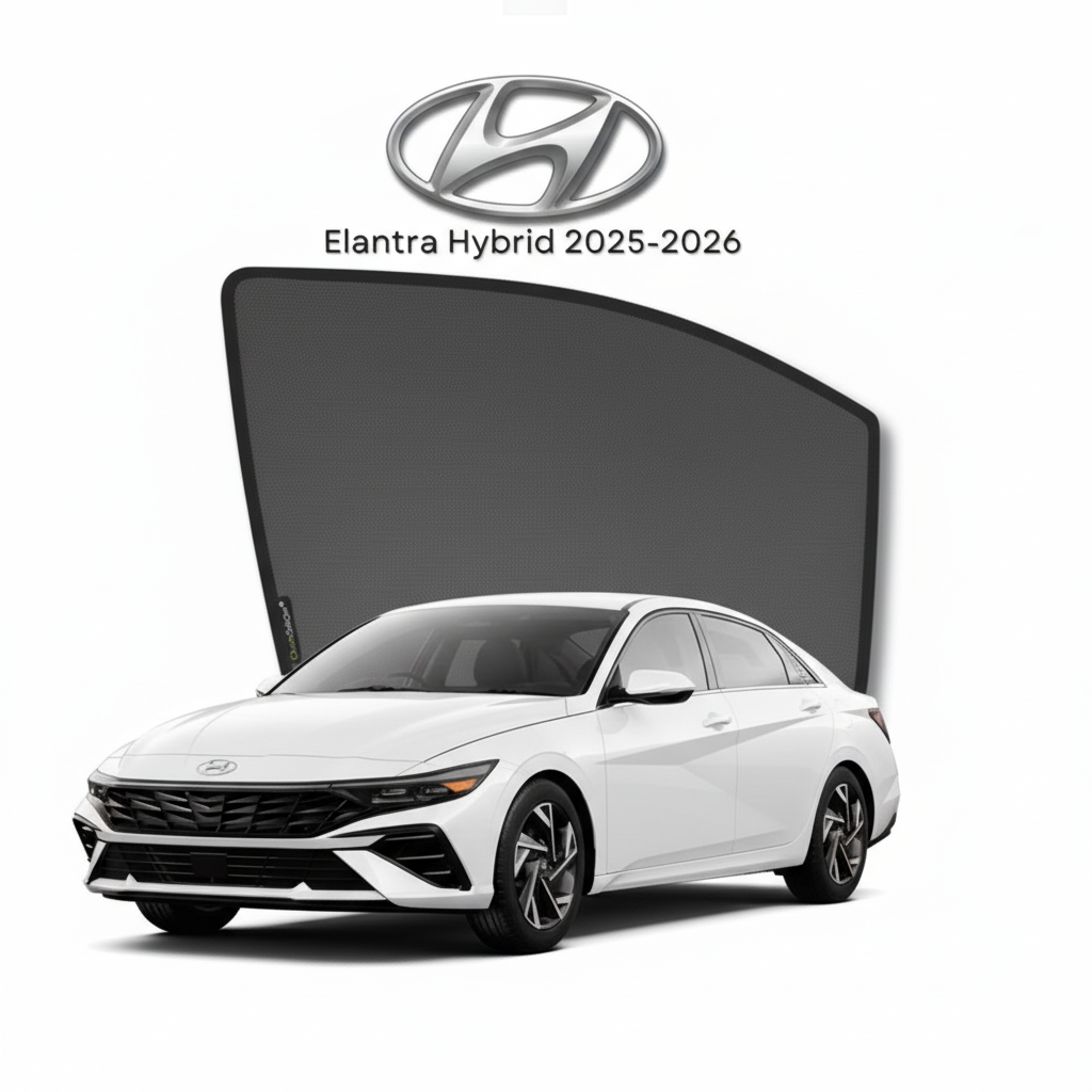 Hyundai Elantra Hybrid 2025–2026 Sunshades Premium UV & Heat Protection