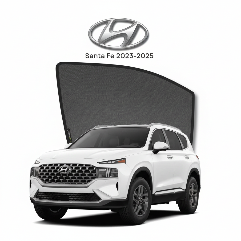 Hyundai Santa Fe 2023–2026 Sunshades Premium UV & Heat Protection