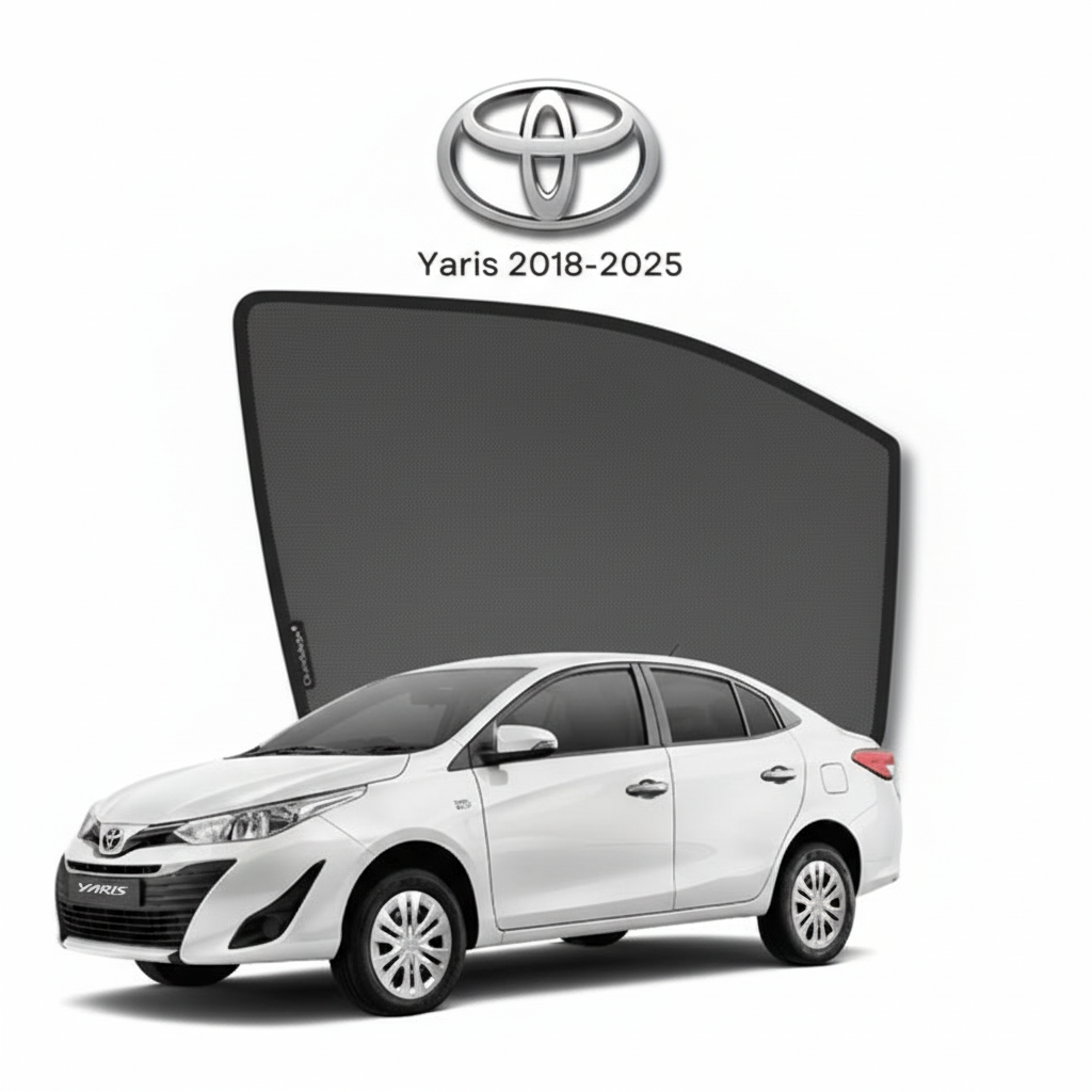 Toyota Yaris Sun Shades 2018–2026 | Premium UV & Heat Protection