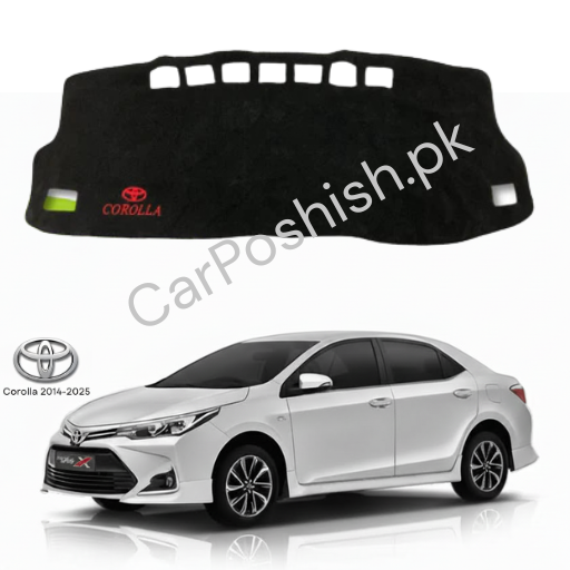 Toyota Corolla 2015–2026 Dashboard Mat – Premium Anti-Slip Black Dashboard Cover | Custom Fit 🚗✨