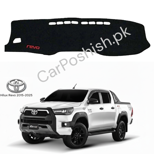 Toyota Hilux Revo Dashboard Mat – Premium Anti-Slip Black Dashboard Cover | Custom Fit 🚗✨