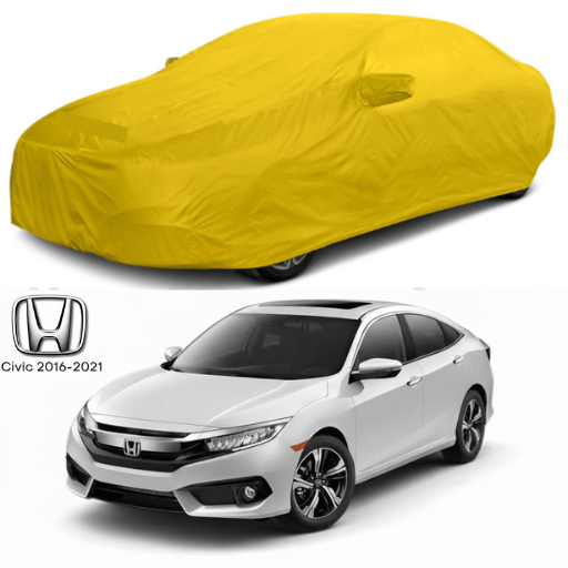 Honda Civic Microfiber Top Cover 🚗 – Waterproof 💧, Heat Resistant ☀️ & Heavy Duty Protection 🛡️