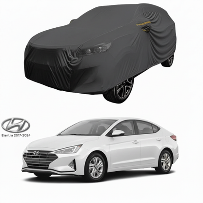 Hyundai Elantra 2017–2026 Microfiber Top Cover – Sun Shade & Dust Protection Premium Quality