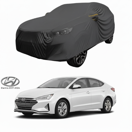 Hyundai Elantra 2017–2026 Microfiber Top Cover – Sun Shade & Dust Protection Premium Quality
