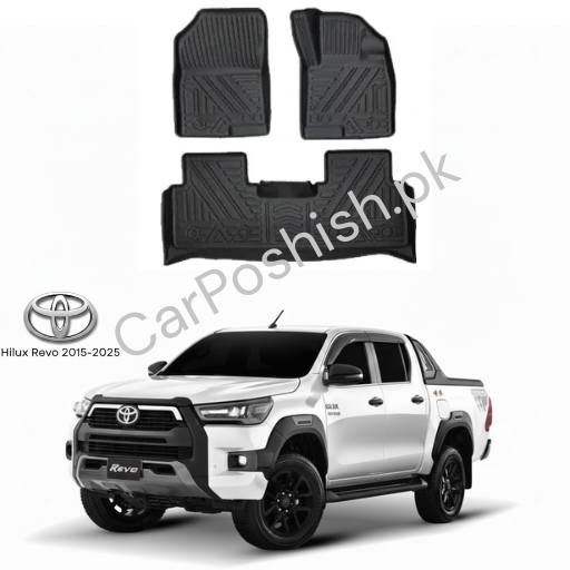 TPE Floor Mats for Toyota Hilux Revo 🚗 | Custom Fit All-Weather • Eco-Friendly • Heavy Duty Protection