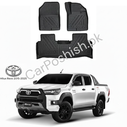 TPE Floor Mats for Toyota Hilux Revo 🚗 | Custom Fit All-Weather • Eco-Friendly • Heavy Duty Protection