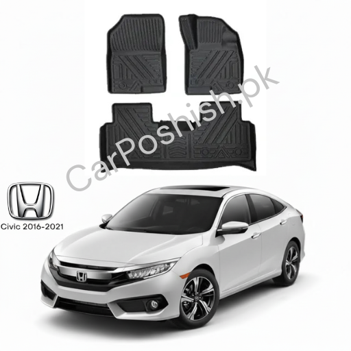 TPE Floor Mats for Honda Civic 🚗 | Custom Fit All-Weather • Eco-Friendly • Heavy Duty Protection