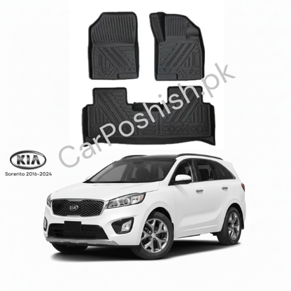 TPE Floor Mats for Kia Sorento 🚗 | Custom Fit All-Weather • Eco-Friendly • Heavy Duty Protection
