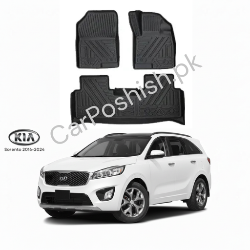TPE Floor Mats for Kia Sorento 🚗 | Custom Fit All-Weather • Eco-Friendly • Heavy Duty Protection