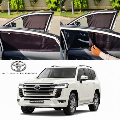 Toyota Land Cruiser LC300 Railing Curtains Premium Sunshade Window Curtain Set for LC300 2020–2026