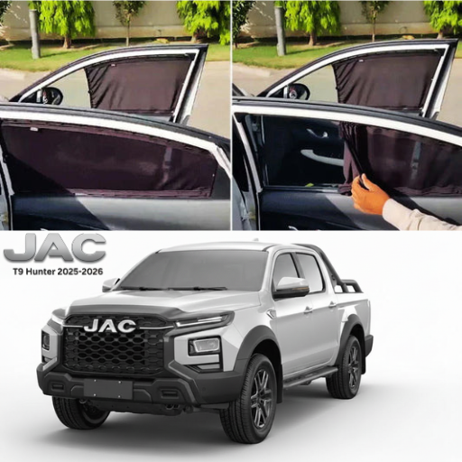 JAC T9 Hunter 2024–2026 Railing Curtains Premium Sunshade Window Curtain Set
