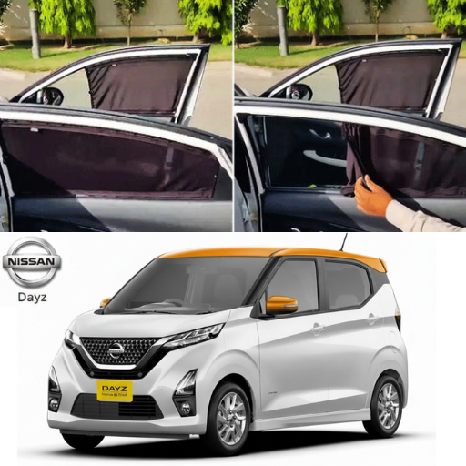 Nissan Dayz 2013–2025 Railing Curtains Premium Sunshade Window Curtain Set