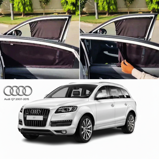 Audi Q7 2000–2015 Railing Curtains Premium Sunshade Window Curtain Set