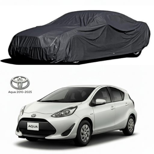 Toyota Aqua 2010–2025 Microfiber Top Cover 🚗 – Waterproof 💧, Heat Resistant ☀️ & Heavy Duty Protection 🛡️