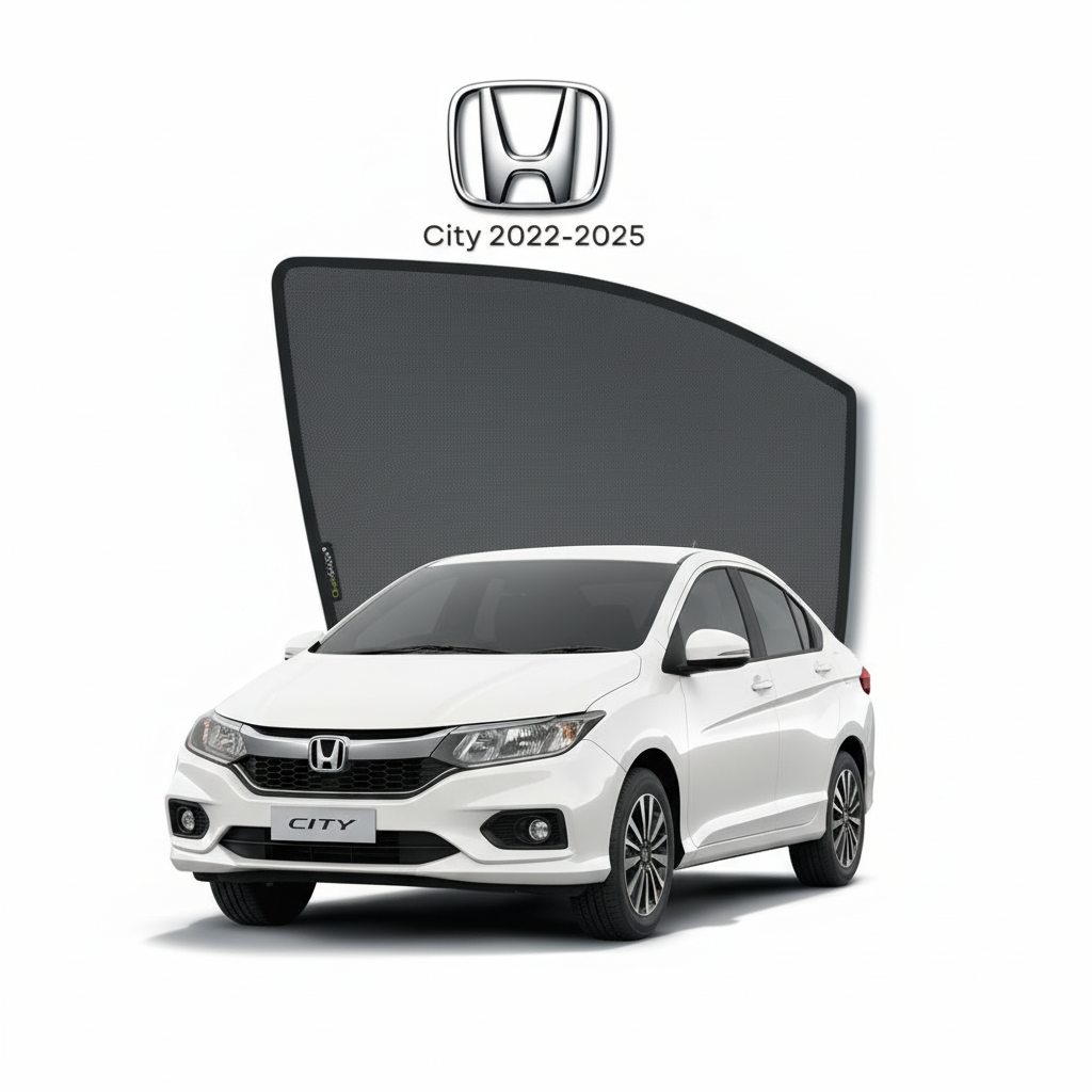Honda City Sun Shades 2022–2026 | Premium UV & Heat Protection