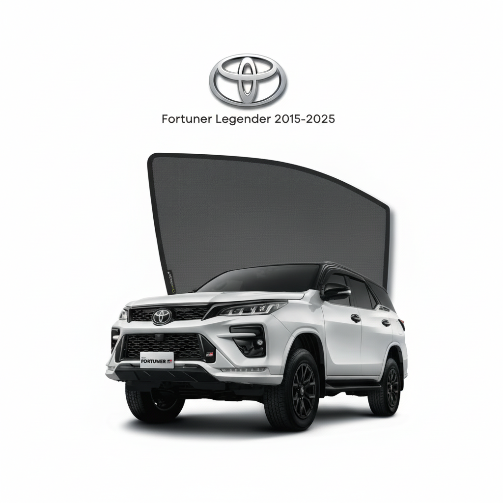 Toyota Fortuner Legender Sun Shades 2015–2026 | Premium UV & Heat Protection