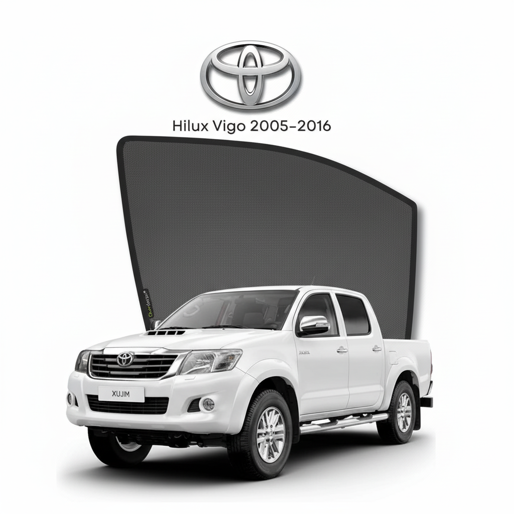 Toyota Hilux Vigo Sun Shades 2005–2015 | Premium UV & Heat Protection