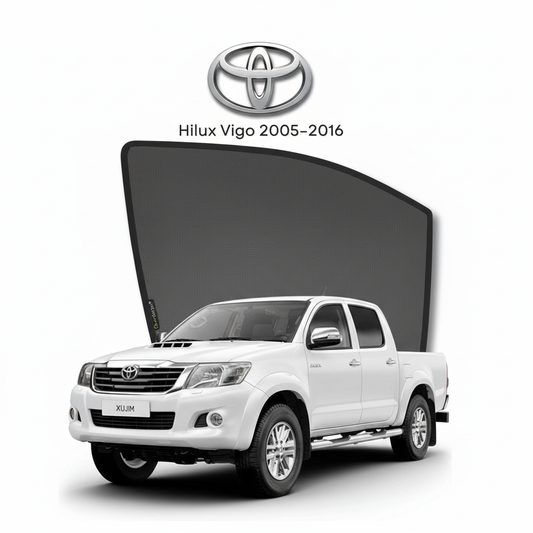 Toyota Hilux Vigo Sun Shades 2005–2015 | Premium UV & Heat Protection