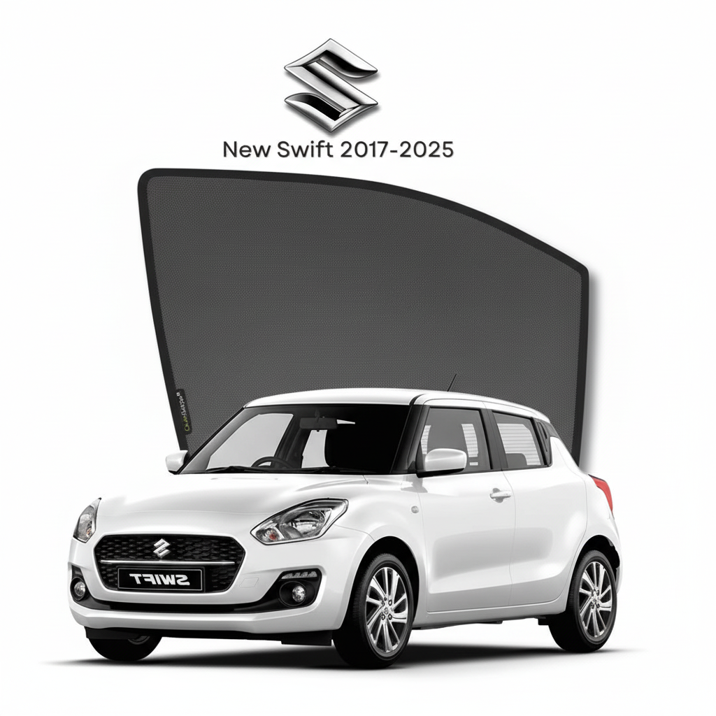 Suzuki New Swift 2017–2025 Sunshades Premium UV & Heat Protection