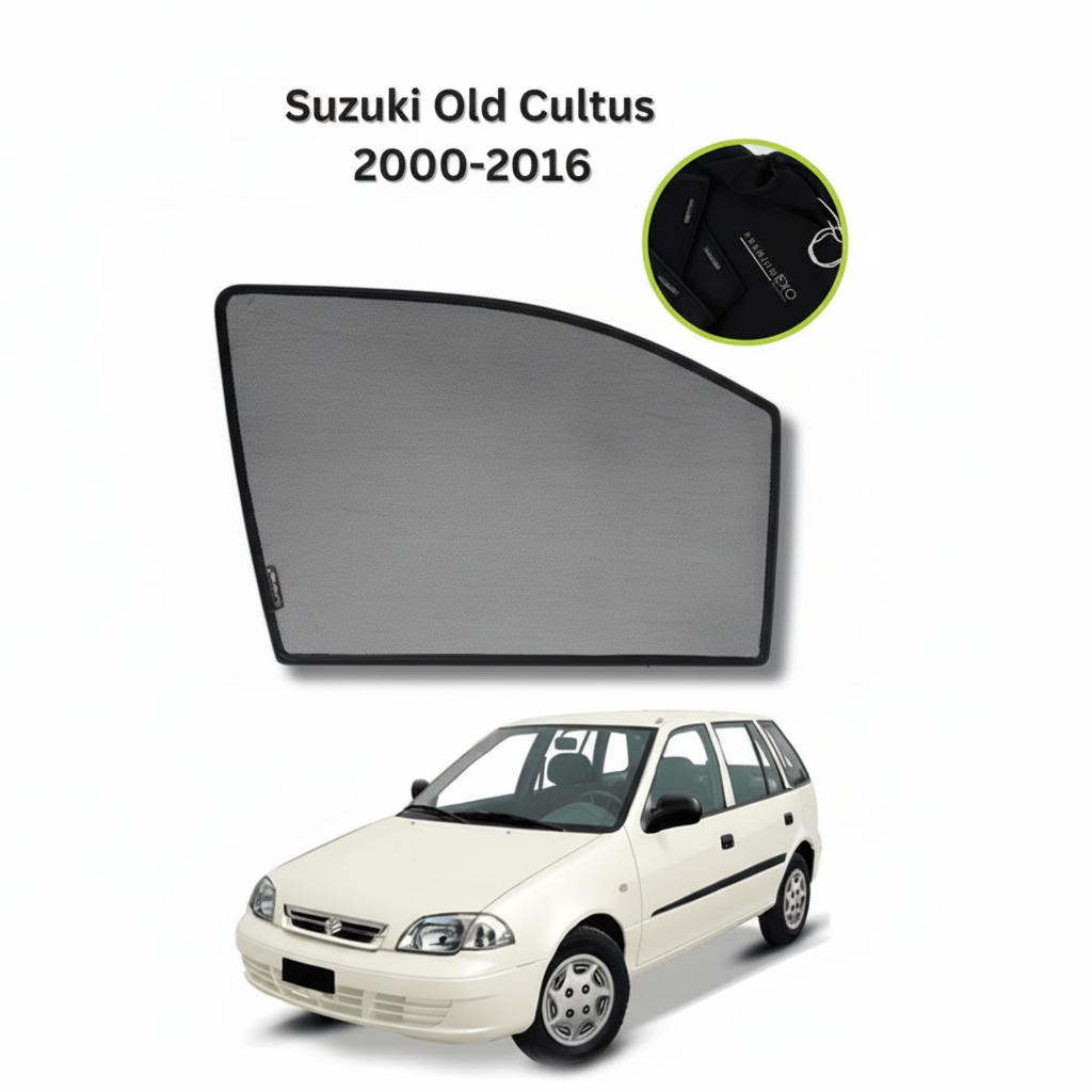 Suzuki Old Cultus 2000–2017 Sunshades Premium UV & Heat Protection