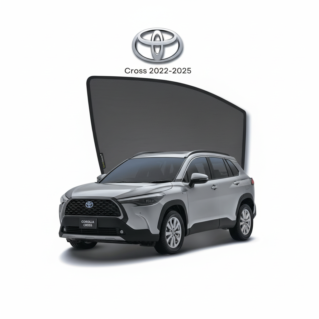 Toyota Cross Sun Shades 2022–2025 | Premium UV & Heat Protection