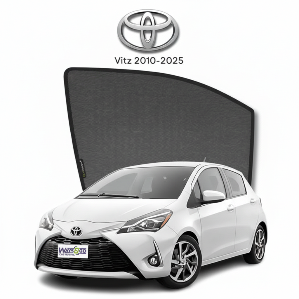 Toyota Vitz Sun Shades 2010–2015 | Premium UV & Heat Protection
