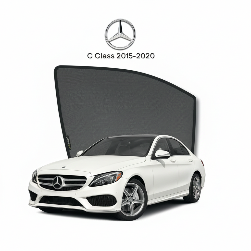 Mercedes C Class 2015–2023 Sunshades Premium UV & Heat Protection