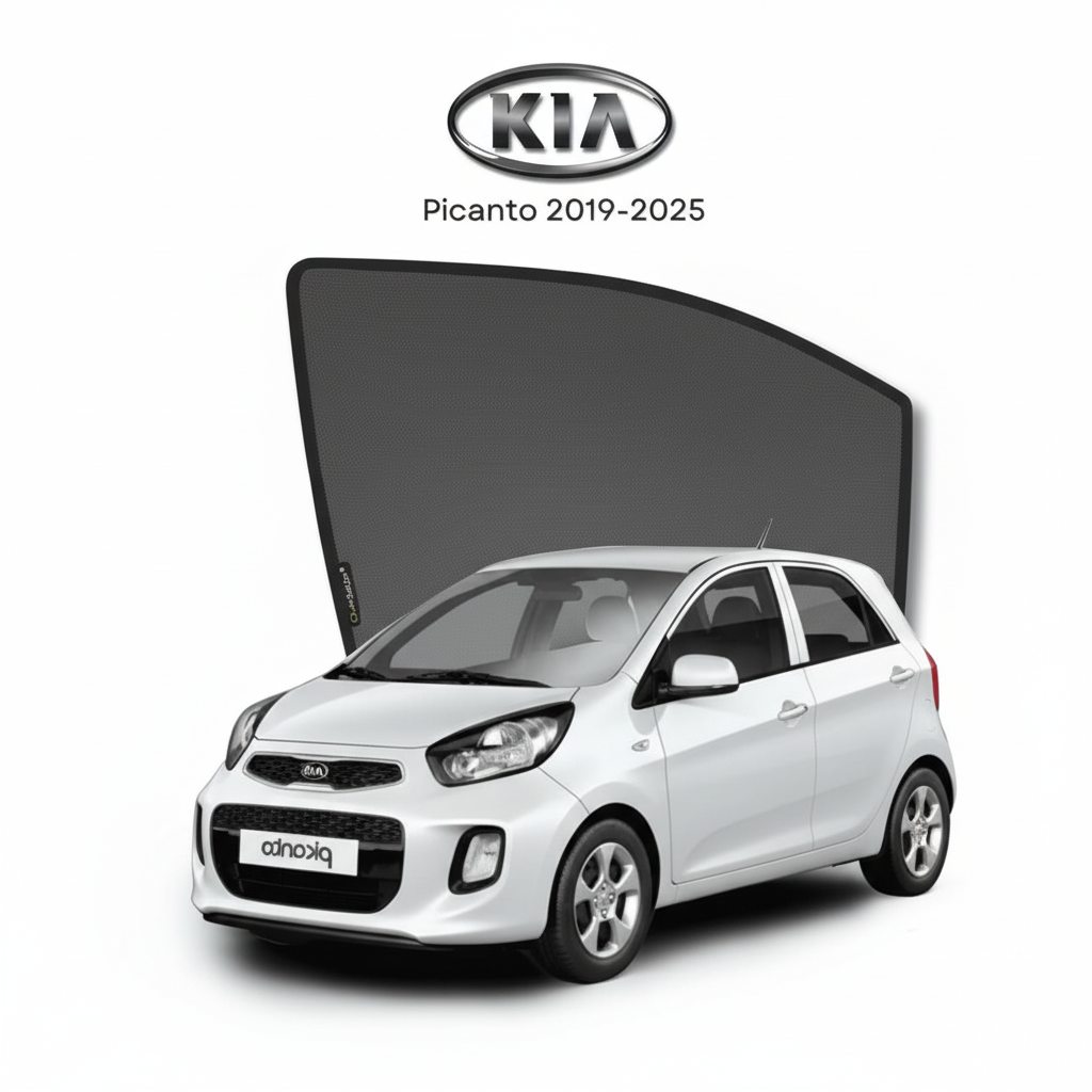 Kia Picanto 2019–2024 Sunshades Premium UV & Heat Protection