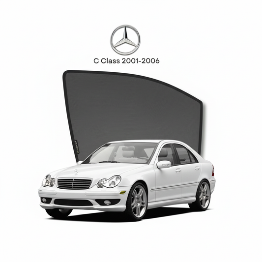 Mercedes C Class 2000–2006 Sunshades Premium UV & Heat Protection