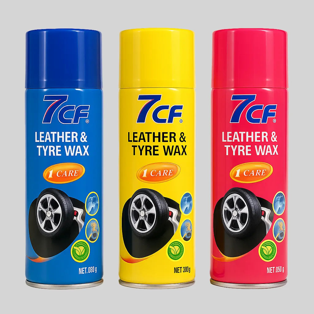7CF Tire Cleaner 1PC – Wax Foam for Polishing & Shine