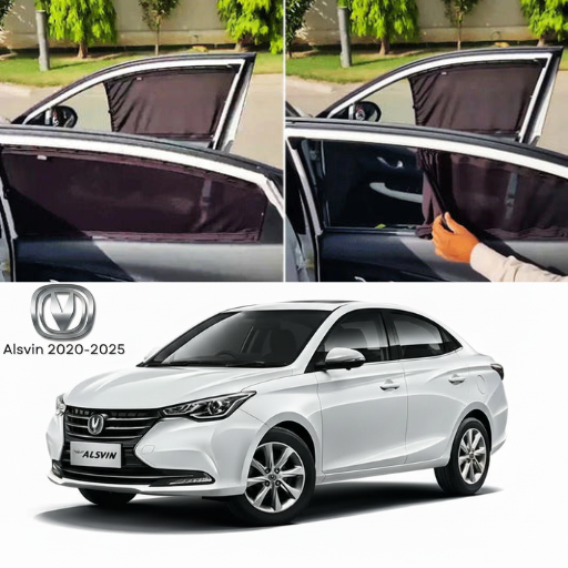 Changan Alsvin 2020–2026 Railing Curtains Premium Sunshade Window Curtain Set