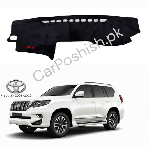Toyota Prado Dashboard Mat – Premium Anti-Slip Black Dashboard Cover | Custom Fit 🚗✨