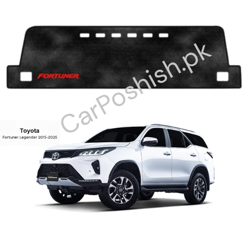 Toyota Fortuner Dashboard Mat – Premium Anti-Slip Black Dashboard Cover | Custom Fit 🚗✨